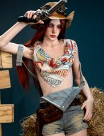 161cm (5ft3) A-cup Head K3 Silicone Sex Doll – Cyndia